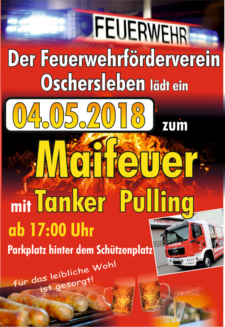 Feuerwehr Oschersleben Maifeuer 2018